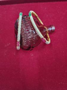 Premium Pearl Gold Polish Bangle (Size 2.8) - Large Size Bracelet