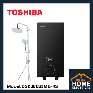 Toshiba DC Pump Instant Water Heater with Rain Shower DSK38ES3MB-RS