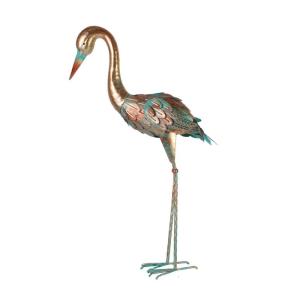 Iron Cranes Figurine Vintage Bird Ornaments Weatherproof Outdoor Art For Garden Courtyards Decoration Artwork Display