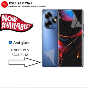 ITEL A70 S23 S23+ VISION 5 ANTI GORES HYDROGEL MATTE BELAKANG ANTI JAMUR SKIN GARSKIN BACK JELLY PELINDUNG