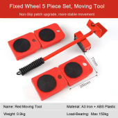 UCORP Furniture Moving Artifact Durable Furniture Random Lifter Household Heavy Duty Universal Wheel Roller Set 5 Pieces Furniture Movers Lifter Heavy Appliance Furniture Lifting Furniture Moving Tool Set