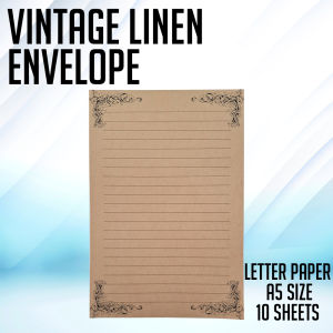 Printleaf 120gsm Vintage Linen Envelopes Retro Textured Envelope Wedding Invitation