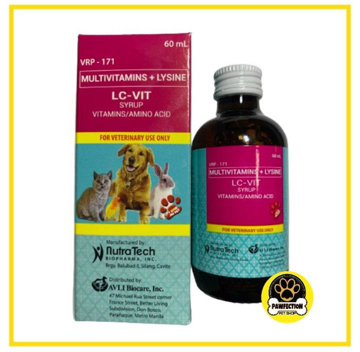 LC Vit (60ml) Multivitamins Syrup for dogs and cats Lazada PH