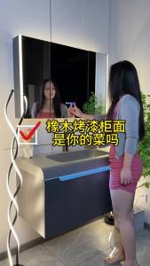 Bathroom Cabinet Mirror Cabinet Sink Basin Bathroom Cabinet Oak Bathroom Cabinet One Basin Combination