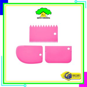 MI-C1042 Pemotong Adonan Kue Roti ISI 3PCS Scraper Kue Perapih Krim Kue Pisau Potong Roti Serbaguna