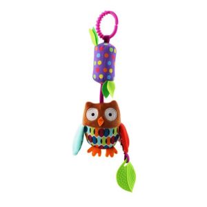 Baby Windbell Stroller Pram Crib Hanging Plush Toys Cartoon Animal Clip Bells Sensory Toy