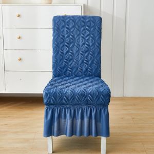 ❤️New2024 Exclusive Cool Skirt Thickened Dining Chair Covers with Skirt Elastic Chair Covers for Ban