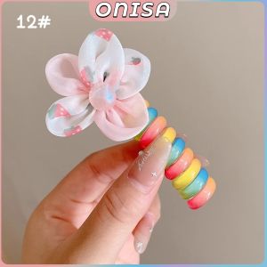 Onisa Kids Girls Headband Cartoon Hair Rope Rubber Band Hair Accessories