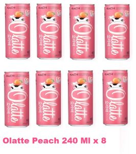 Minuman Ringan Siap Saji Korea Kaleng / Olatte Milky & Fruity Drink Can 240 Ml x 8 Varian Apple Peach Pear Strawberry