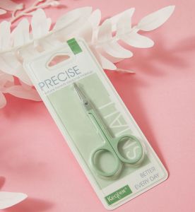 2PCS Moon-Shaped Eyebrow Trimmer Set | Stainless Steel Curved Razors for Precise Hair Removal | Suitable for Men & Women | Green
