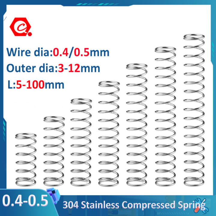 LOEASE V-Federn 10 Stück - 0.5mm Drahtstärke Hairpin Federn 65Mn Stahl