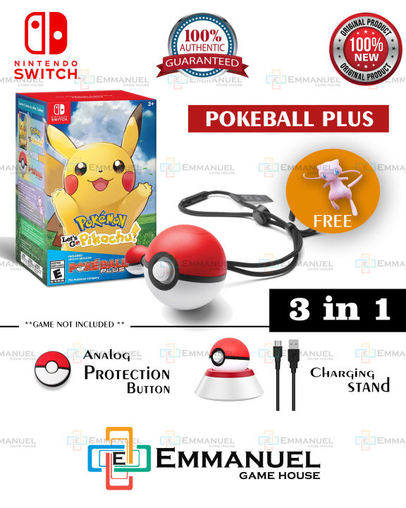 Nintendo Pokeball Plus with Mew and Pikachu 2024 Let's Go