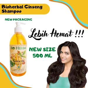 Bio Herbal Shampoo Ginseng Shampo Original BPOM 500 ML