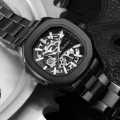 Jam Tangan Pria Original Anti Air Belleda 9633 Rantai Stainless Steel Automatic Movement Bergaransi. 