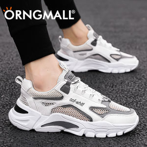 ORNGMALL New Spring and Summer Men Sport Sneakers Casual Shoes Men Women Sneakers Wear-Resisting Non-Slip Men Shoes Couple Shoes Plus Size Shoes 36-46
