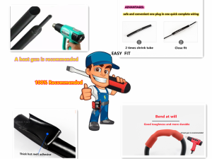 1M PVC Plastic Hose Shrink Insulated Tube High Shrinkage Rate 4:1 Wire Sleeve id4mm/6mm/8mm/12mm/16mm/20mm