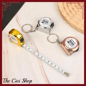 [The Cici Shop] Mini Small Portable Tape Measure Portable Key Chain 2 M Ruler Household Steel Tape Measure