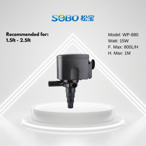 SOBO AQUARIUM Submersible Water Pump Aquarium Pump 12 MONTHS WARRANTY WP-880 WP-1880 WP-2880 WP-3880 WP-4880 pam air