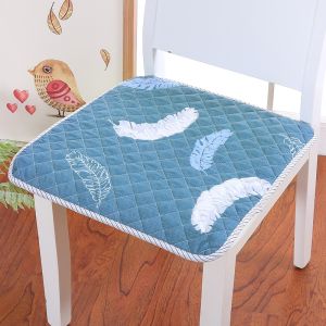 The Four Seasons General Hair Clip Cotton Pastoral Internet Bar Mat Thin Cushion Antiskid Cushion Of The Chair Cushion Office Computer Chair Cushion
