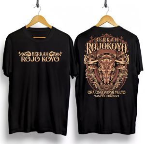BAJU KAOS WAYANG JAWA BERKAH ROJO KOYO T-SHIRT KAOS DISTRO PRIA WANITA TERBARU TERMURAH BAHAN KATUN