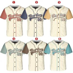 MLB baseball custom short-sleeve t-shirt top personalized baseball jersey DIY baseball shirt