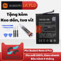 Pin Redmi Note 8 Pro, Mã pin BM4J, hãng Zhicool, Tặng kèm bộ tua vít mở máy, Bảo hành 3 tháng. 