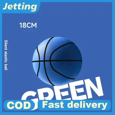 Jetting 18 21 24cm Bouncing Mute Ball Indoor Silent Basketball With Hoop High-Resilience Lightweight Mini Basketball Kids Gifts