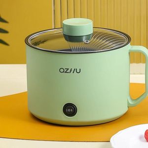 TIEZI MALL Chiên Mini Nồi nấu súp Một/hai lớp Nồi cơm điện Nấu Ăn chống dính Bếp điện Nồi hấp Nồi nấu