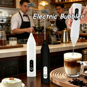 Portable USB Rechargeable Milk Frother Electric Bubbler Multifunctional Mixer For Coffee Baking