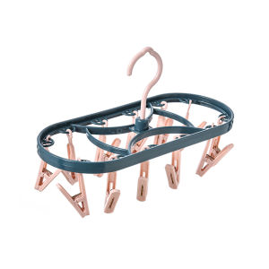 ที่หนีบผ้า 12 ตัว ที่ตากผ้าแบบพวงหนีบ ที่ตากกางเกงใน ที่ตากถุงเท้า อเนกประสงค์ พวงหนีบตากผ้า พวงแขวนผ้า ที่แขวนผ้า ที่หนีบผ้าเช็ดหน้า