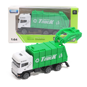Simulation alloy sanitation truck sweeper fire rescue truck childrens garbage truck toy model