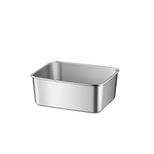 2Pcs Stainless Steel Box Fresh Keeping Box with Sealed Lid Leakproof Reusable Kitchen Food Fruit Storage Containers Trays