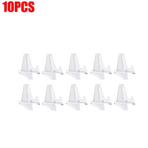 1-20pcs Acrylic Easel StandsTriangle Display Stand Plastic Storage Rack Coin Display Tripod Business Card Triangle Stand Business Card Photo Small Plate Medal Support Racks