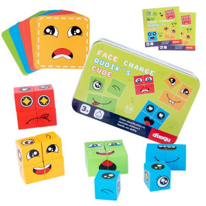 DREAMToy Face Changing RubikS Cube Family Game Puzzle Anak Mainan Edukasi