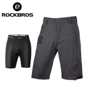 ROCKBROS Đi Xe Đạp Quần Short Quần Hai Lớp Xe Đạp Leo Núi Ngoài Trời Mùa Hè DH Thoáng Khí Leo Núi Chuyển Động Nhanh Khô