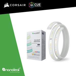 Nanloeaf Essentials Lightstrip Expansion Kit (1m) Each 16M+ Colors  Circadian Lighting Thread Enabled Low Latency - NL55-0001LS-1M