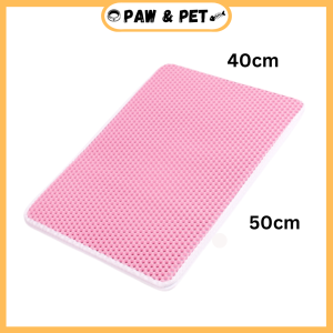Cat Litter Mat High Elasticity EVA Foldable Honeycomb Sanitary Double Layer Trapper Mat Waterproof Cat litter pad pee sand toilet