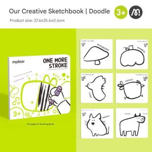 SG Mideer Colouring Book for 3-5 yrs kid learning drawing book one more stroke watercolor crayon coloring book sketch book