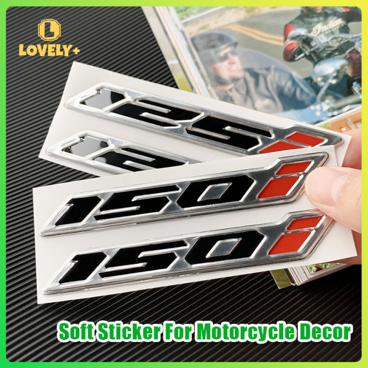 1 pair Multi-Colors 3D Honda Click and 125i or 150i Soft Sticker Logo ...