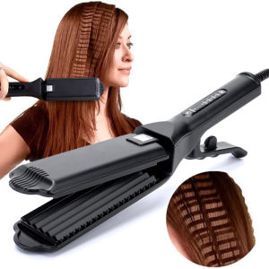 Máy uốn tóc chuyên nghiệp Lược uốn tóc Đũa sắt Gốm sóng sóng ngô Bàn là sóng Máy uốn tóc bằng sắt Tấm gợn sóng Clip2026