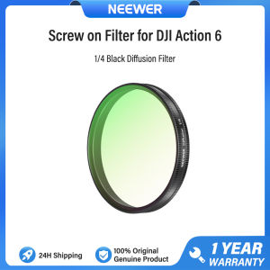 NEEWER Screw On Filter Set for DJI Osmo Action 6 CPL ND8 ND16 ND32 ND64 ND1000 1/4 Black Diffusion Camera Lens Filters Kit