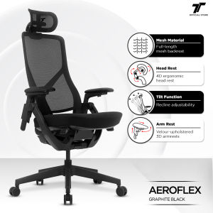 TT Aeroflex Ergochair Home Office Mesh Chair Executive Ergonomics Chair