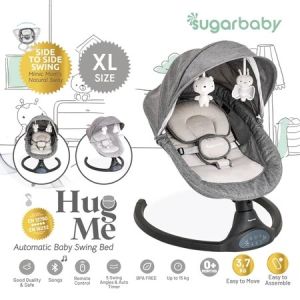 SUGAR BABY HUG ME AUTOMATIC BABY SWING BED / AYUNAN BAYI YANG NYAMAN DAN ELEGAN