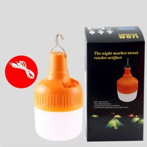 Bóng đèn tích điện công suất 150W siêu sáng Bóng đèn led tích điện có móc treo tiện lợi sử dụng liên tục 6-8h