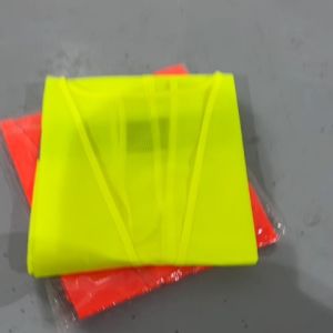 CSM Economi safety reflective vest jacket mesh fabric security traffic baju keselamatan velcro fluorescent belt