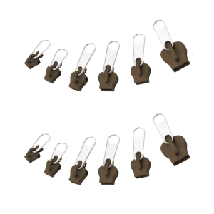 12pcs Household Zipper Slider Zipper Pull Repair Kits For Zipper Repair Replacement Of Damaged Zippers In Various Item