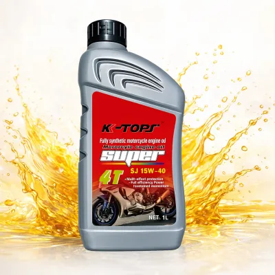 Fully Synthetic 4T น้ำมันเครื่องสังเคราะห์ 100% 10W-40 1 ลิตร น้ำมันเครื่องสังเคราะห์แท้ สำหรับรถจักรยานยนต์ 4จังหวะ น้ำมันเครื่อง เบนซิน API-SJ
