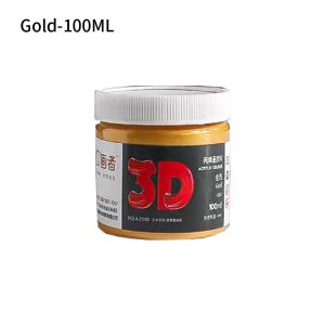 100ML/300ML High Quality GoldSilver Acrylic Paint For Wood MetalLeather Waterproof Graffiti Paint