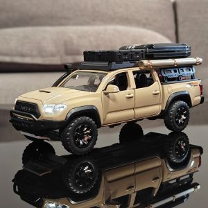 2026 1:32 Toyota Tacoma TRO Off Road Pickup Alloy Diecast Model Sound and Light Toy Collection Hobby Birthday Gift For Boys Display