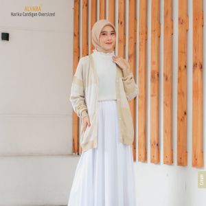𝐀𝐋𝐕𝐀𝐑𝐀 - Harika Cardigan Oversize Wanita bahan Knitt Premium model korean stylish nyaman